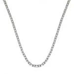 Мъжки сребърен синджир проба 925 с класическа плетка