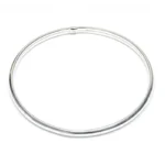 Нежна твърда класическа гривна от сребро за всяка изискана жена